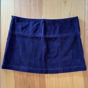 United Colors Of Benetton Purple Corduroy Mini Skirt, Size 6, EU 36, Italy 40
